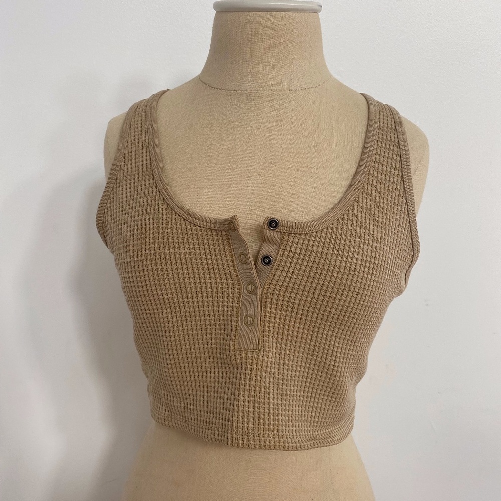 AE Waffle Knit Tank Top